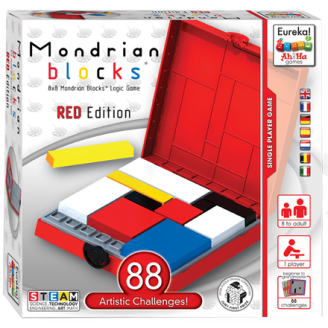 Mondrian blocks red kuva