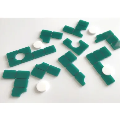 Green 13 Puzzle pieces image