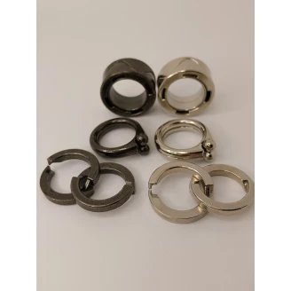 6 Wisdom Rings (3 Black & 3 Silver) image
