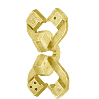 Mini Huzzle Chain Gold image