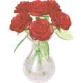 Crsytal red roses