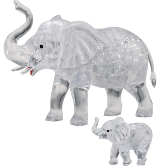 Crystal Puzzle Elephant Set image