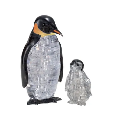 Crystal puzzle penguin image