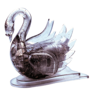Crystal Puzzle Swan (Black) image