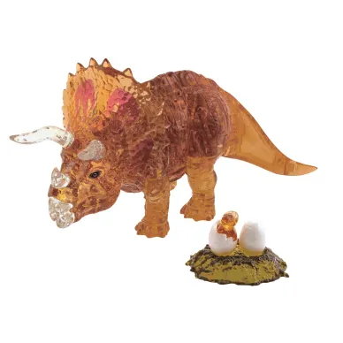 Crystal triceratops brun image