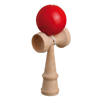 Kendama Wood Red close kuva