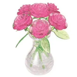 Crystal Puzzle Six Roses (Pink) image