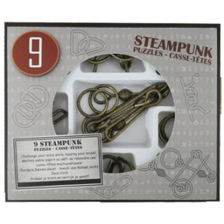 9 Steampunk puzzles - Grey box image