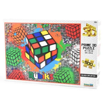 rubiks block splatter image