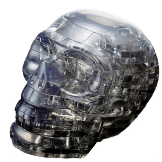 Crystal Puzzle Skull (Black) image